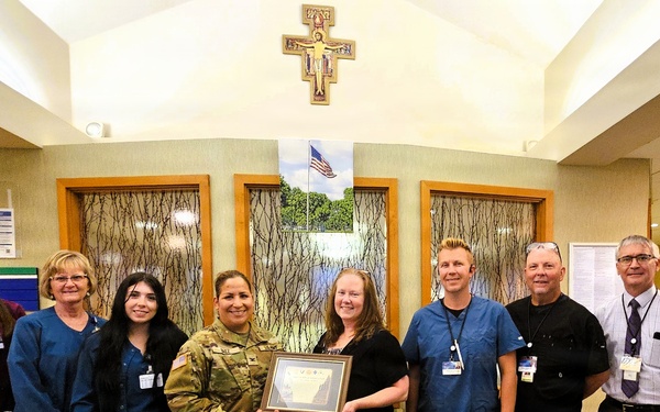 Fort McCoy Garrison commander recognizes medical organization for continued support to service members, Fort McCoy