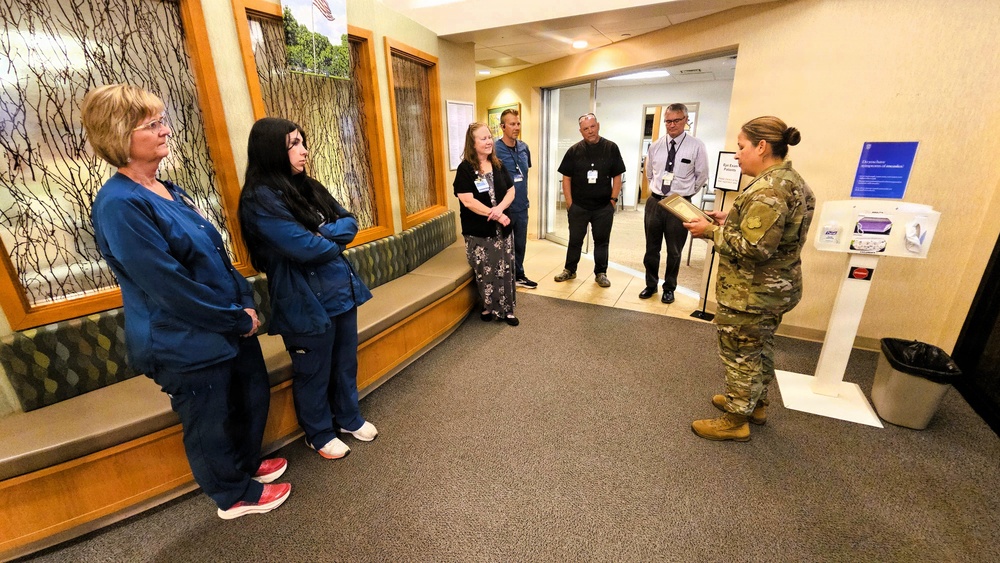 Fort McCoy Garrison commander recognizes medical organization for continued support to service members, Fort McCoy
