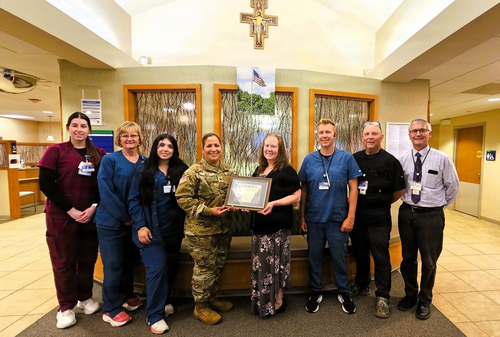 Fort McCoy Garrison commander recognizes medical organization for continued support to service members, Fort McCoy