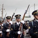 US Army Drill Team Performs on the USS Intrepid during Sail250