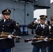 US Army Drill Team Performs on the USS Intrepid during Sail250