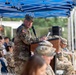MSC‑K Commander Col. R. Scott Carpenter delivers remarks during the 25th Transportation Battalion Change of Command Ceremony.