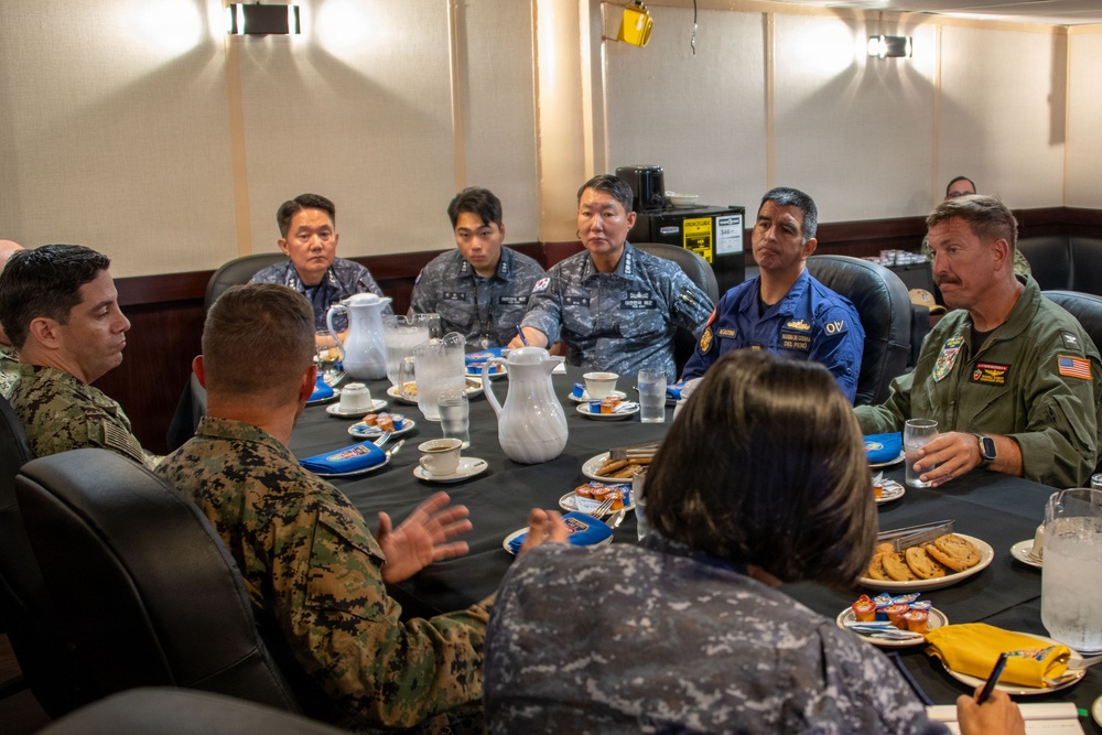 Rear Adm. Inho Kim Tours USS Essex