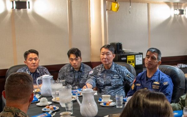 Rear Adm. Inho Kim Tours USS Essex