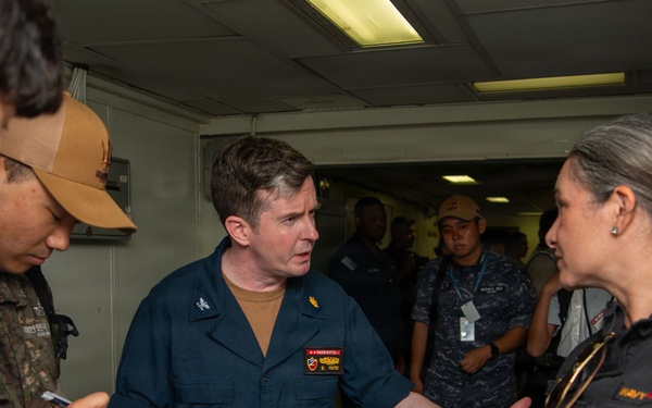 International Media Tours Medical Facilities Aboard USS Essex at Pearl Harbor
