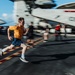 George Washington Conducts Physical Training on The Flight Deck