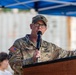 Lt. Col. Jeremy R. Dixon, incoming commander, delivers remarks during the 25th Transportation Battalion Change of Command Ceremony.
