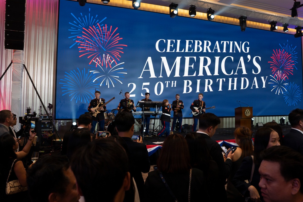 U.S. Marine band performs for America’s 250th Anniversary in Bangkok