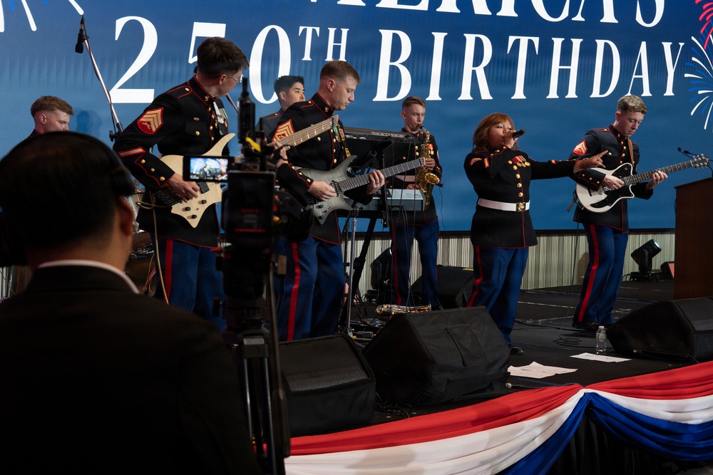 U.S. Marine band performs for America’s 250th Anniversary in Bangkok