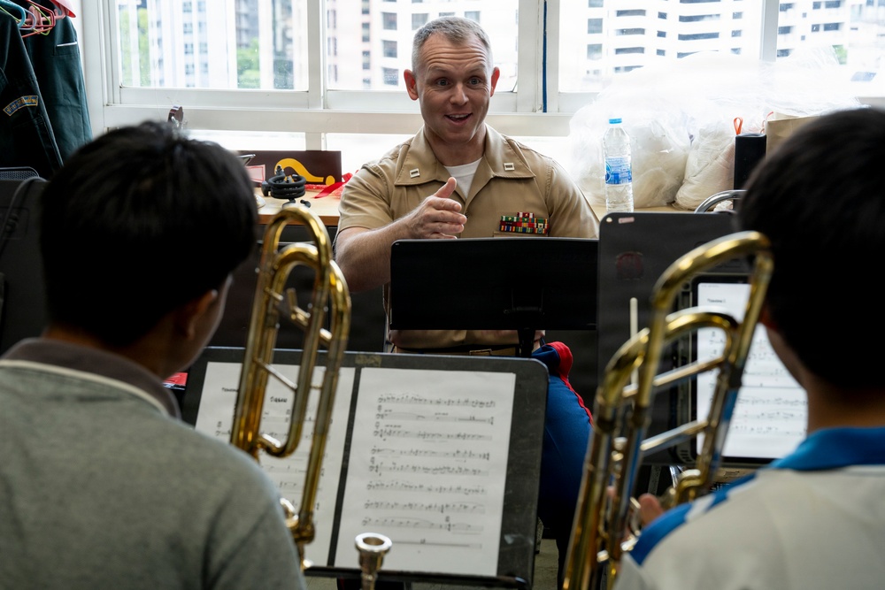 U.S. Marine band holds workshop in Bangkok