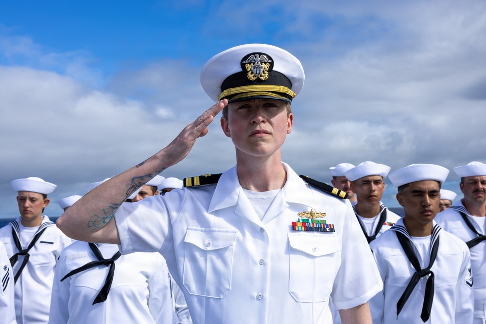 USS John Paul Jones (DDG 53) holds Burial at Sea