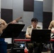 U.S. Marine band practices alongside the Singapore Armed Forces Band