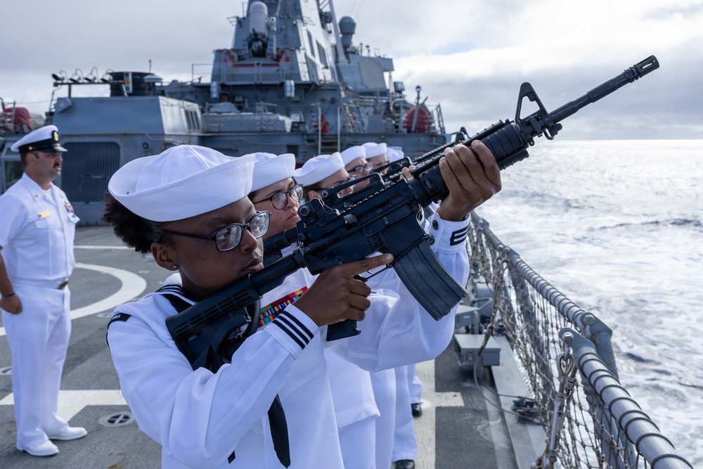 USS John Paul Jones (DDG 53) holds Burial at Sea