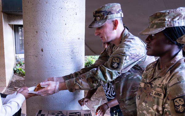 94th Army Air and Missile Defense Command Soldiers help kickoff the University of Hawaii at Manoa's 2026 Girl's Youth Impact Program Draft Night