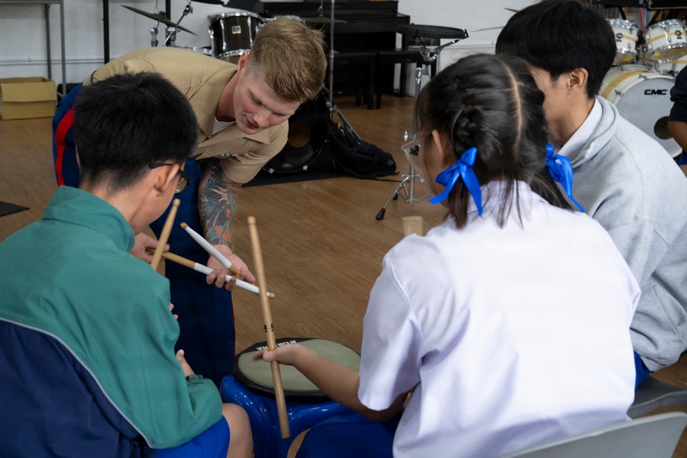 U.S. Marine band engages with community in Chiang Mai, Thailand