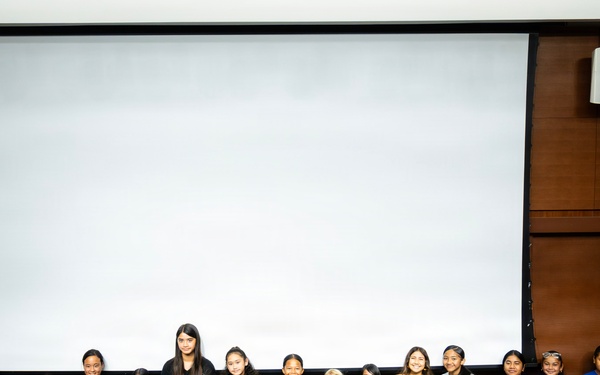 94th Army Air and Missile Defense Command Soldiers help kickoff the University of Hawaii at Manoa's 2026 Girl's Youth Impact Program Draft Night