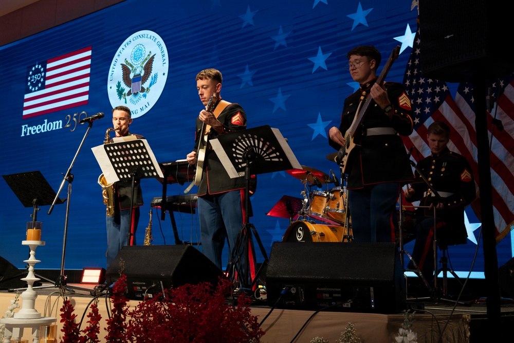 U.S. Marine band performs for America’s 250th Anniversary in Chiang Mai, Thailand