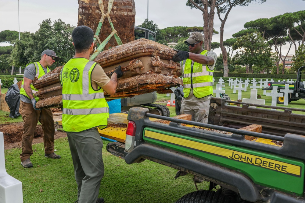 2026 Europe-Mediterranean Disinterment Team Completes Sicily-Rome American Cemetery Exhumations