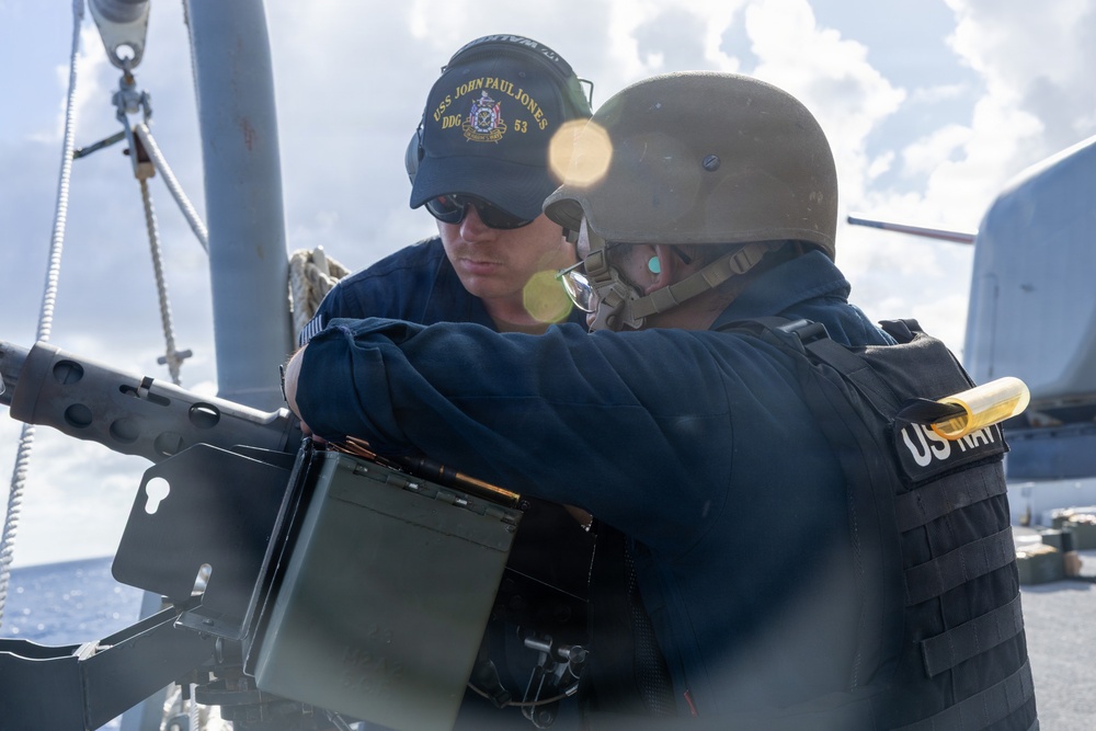 USS John Paul Jones (DDG 53) Conducts Live Fire Exercise