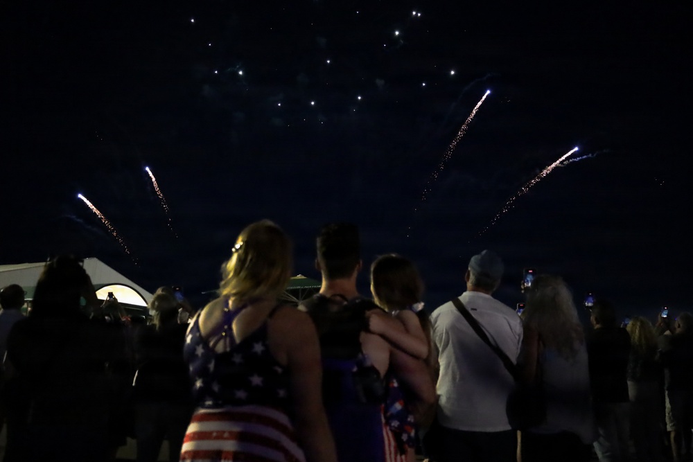 Fireworks Mark 250 Years of American Independence at Baumholder Airfield