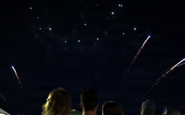 Fireworks Mark 250 Years of American Independence at Baumholder Airfield