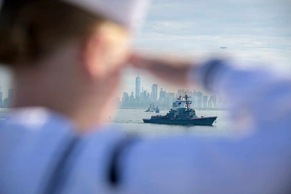 USS Nimitz Participates in International Naval Review 250
