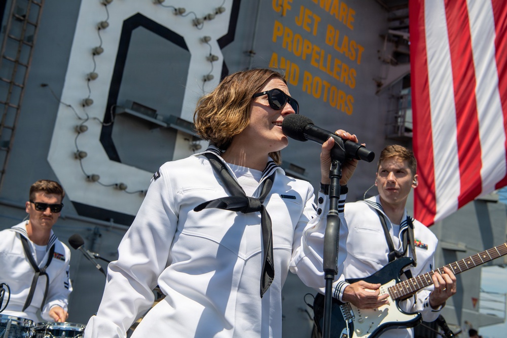 USS Nimitz Participates in International Naval Review 250