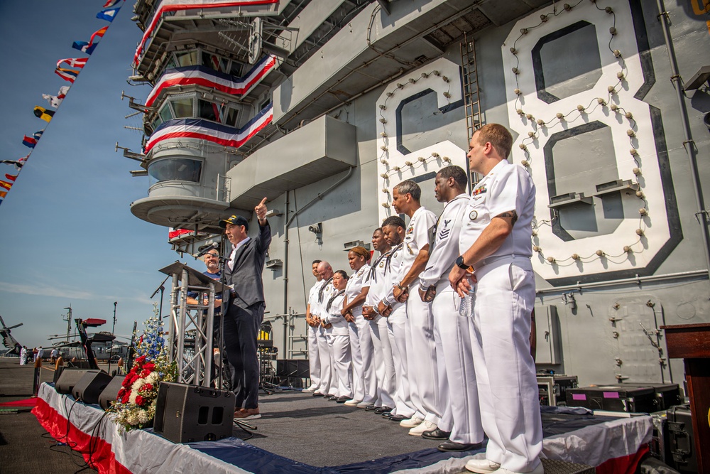 USS Nimitz Participates in International Naval Review 250