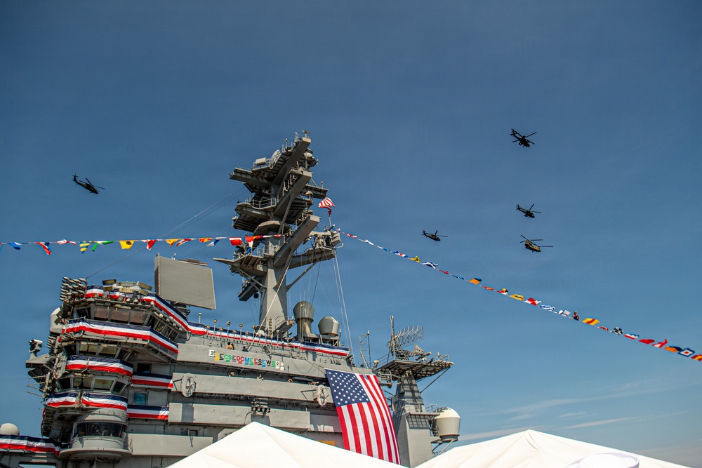 USS Nimitz Participates in International Naval Review 250 on the Fourth of July