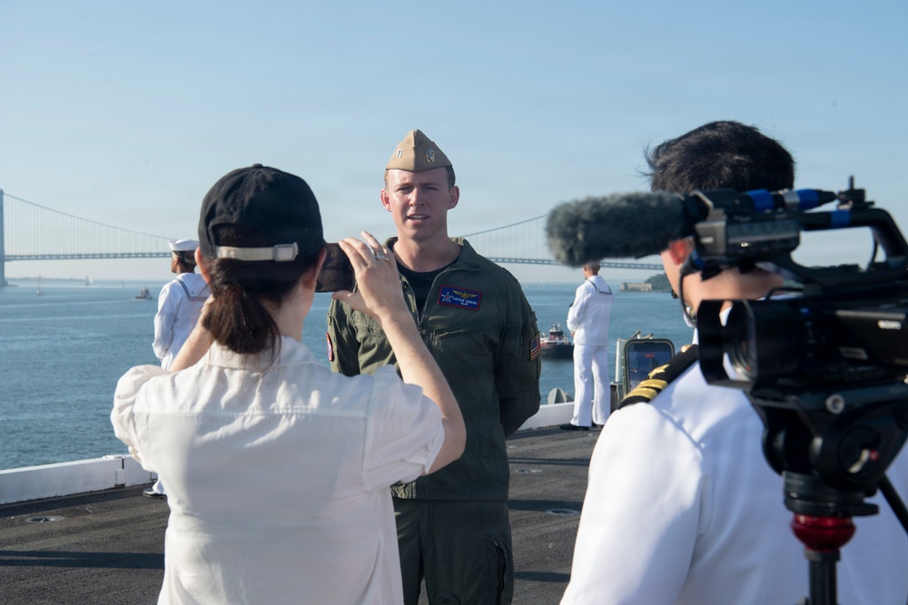 USS Nimitz Participates in International Naval Review 250
