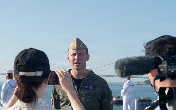 USS Nimitz Participates in International Naval Review 250