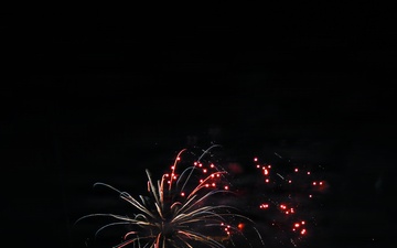 Kearsarge Sailors Observe Fireworks Display