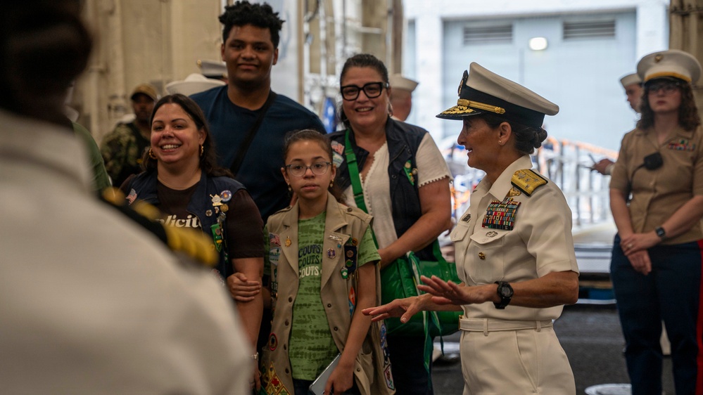 Girl Scouts of America Tour USS Arlington (LPD 24)