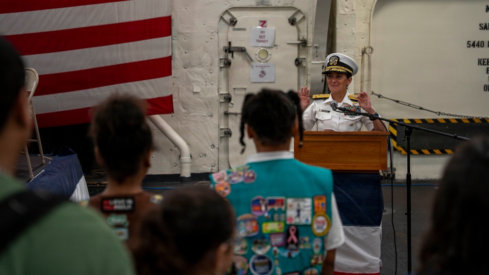 Girl Scouts of America Tour USS Arlington (LPD 24)