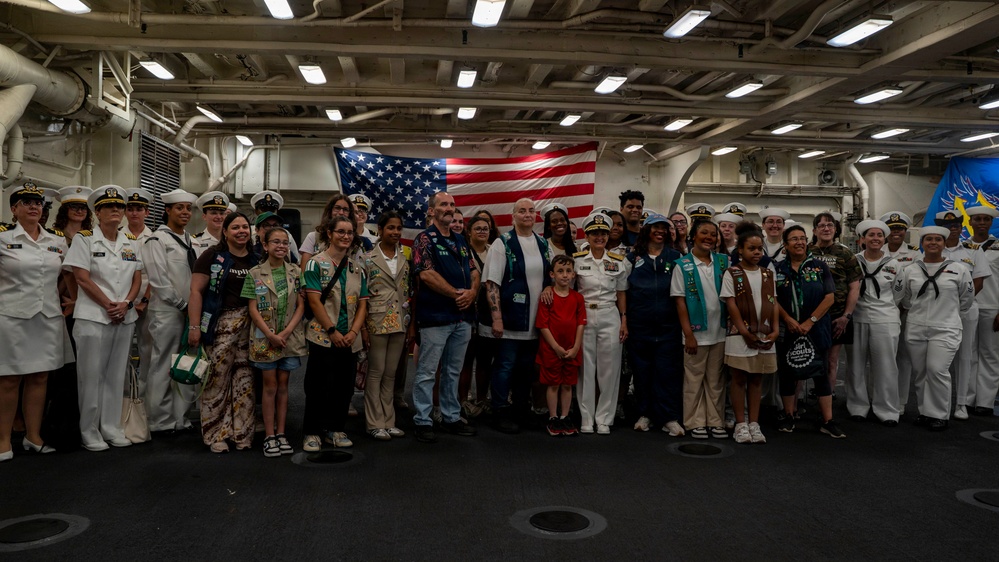 Girl Scouts of America Tour USS Arlington (LPD 24)