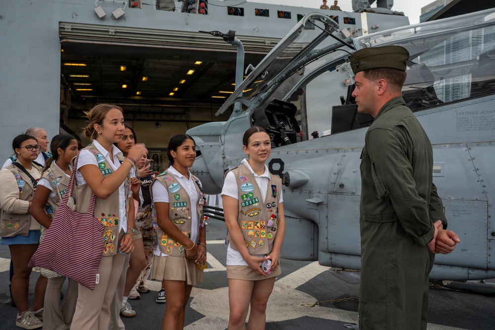 Girl Scouts of America Tour USS Arlington (LPD 24)