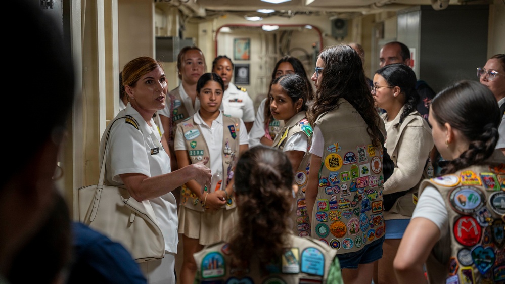 Girl Scouts of America Tour USS Arlington (LPD 24)