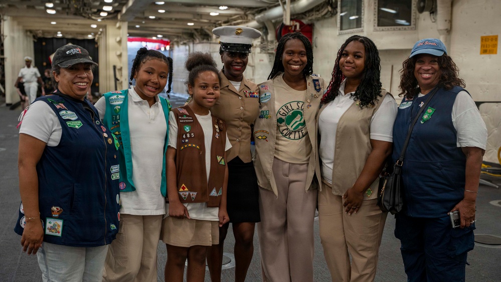 Girl Scouts of America Tour USS Arlington (LPD 24)