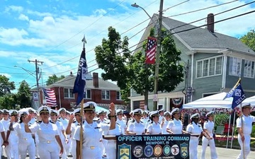 Navy Units March in Historic 4th of July Parade