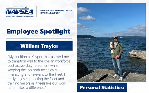 NUWC Division, Keyport Employee Spotlight: William Traylor