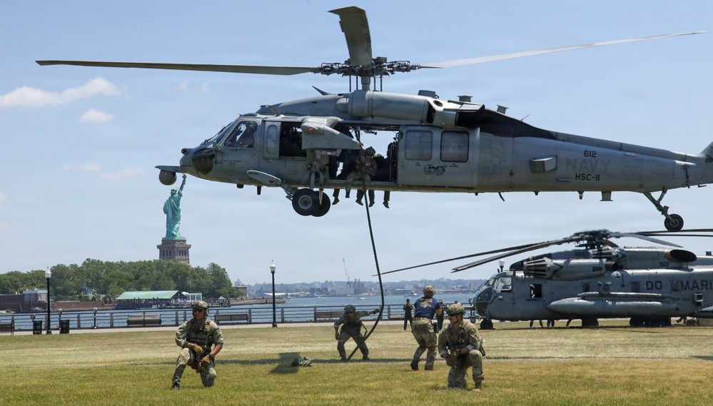Liberty State Park static display for International Naval Review 250