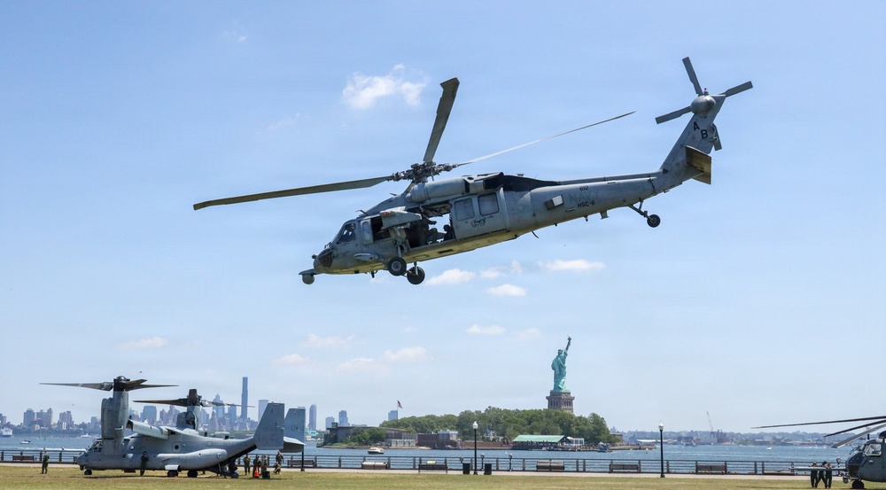 Liberty State Park static display for International Naval Review 250