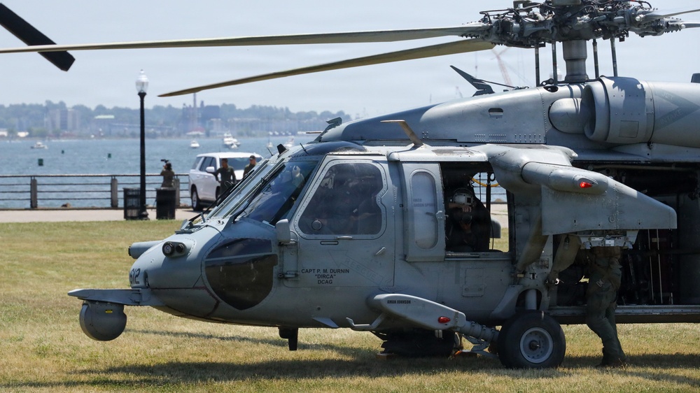 Liberty State Park static display for International Naval Review 250