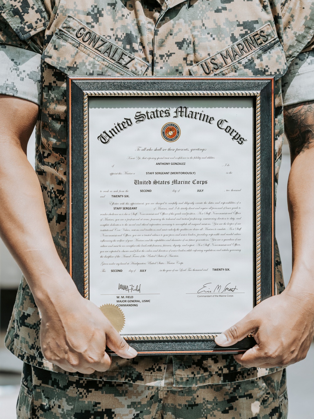 RS Frederick Meritorious Staff Sergeant