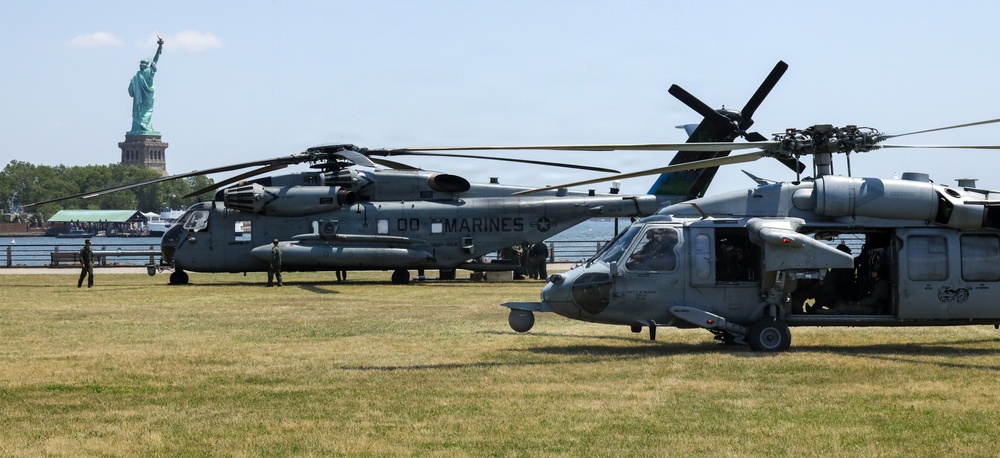 Liberty State Park static display for International Naval Review 250