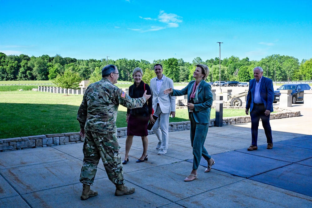 Lativan Foreign Minister and Ambassador Key Leader Engagment with Michigan National Guard