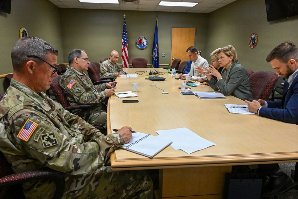 Lativan Foreign Minister and Ambassador Key Leader Engagment with Michigan National Guard