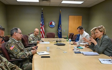Lativan Foreign Minister and Ambassador Key Leader Engagment with Michigan National Guard