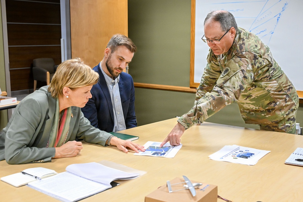Lativan Foreign Minister and Ambassador Key Leader Engagment with Michigan National Guard