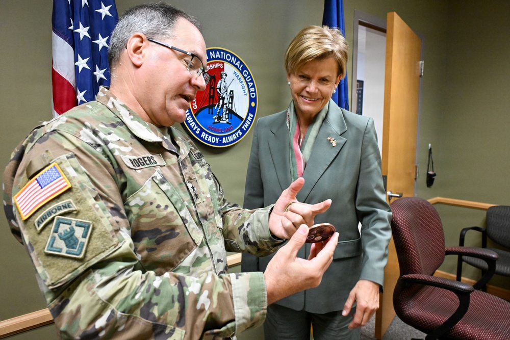 Lativan Foreign Minister and Ambassador Key Leader Engagment with Michigan National Guard